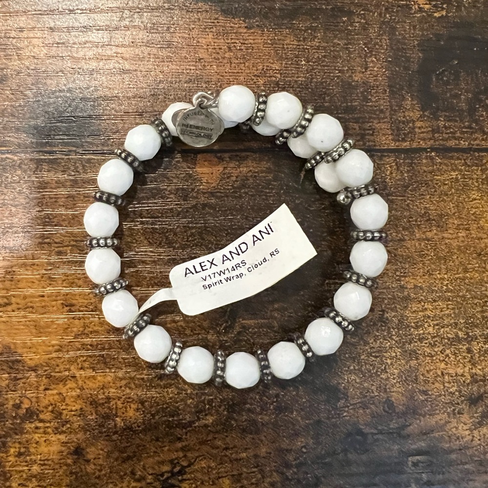NWT Alex and Ani Beaded wrap bracelet